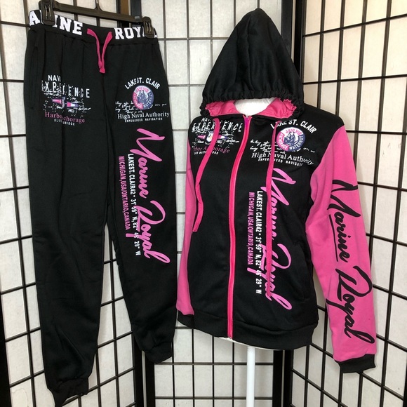 $20 SALE! Marine Royal Graphics Hoodie Sweatsuit - Picture 12 of 12